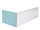 Sanjet COUVERT čelný panel k vaniam 180x52 cm Biely lesklý Pravý