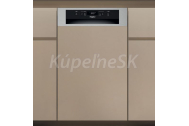 Whirlpool vstavaná umývačka riadu s priznaným panelom WH6PC11BS7A0 šírka 45 cm Nerez