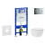 Geberit SET Duofix+závesné WC Oudee so sedátkom SC,Vortex,tlačítko Sigma 01 Chróm lesklý