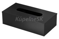 Gedy Kleenex box závesný, 250x75x130 mm, čierna matná