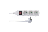 EMOS Predlžovací kábel, 3 m / 250 V, 3 zásuvky s vypínačom 108583