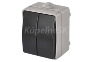 EMOS Přepínač 250V / 10AX, IP54, 2 tlačítka