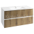Aqualine PANEDA STRIP umývadlová skrinka 99,5x55x45,2cm, dub emporio