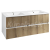 Aqualine PANEDA STRIP umývadlová skrinka 119x55x45,2cm, dub emporio