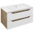 Sapho WAVE umývadlová skrinka 79,7x45x47,8cm, biela/dub cuneo