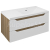 Sapho WAVE umývadlová skrinka 89,7x45x47,8cm, pravá, biela/dub cuneo