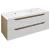 Sapho WAVE dvojumývadlová skrinka 119,7x50x47,8cm, biela/dub cuneo