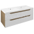 Sapho WAVE dvojumývadlová skrinka 119,7x50x47,8cm, biela/dub cuneo