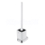 Nimco NIKAU Toaletní WC kartáč s hranatou rukojetí Chrom, NK 30094KN-HR-26