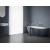 Ravak Vaňa Freedom Wall Tec 170x87, voľne stojaca, Deepsea Blue/biela, krytka odtoku biela