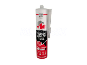 BULDOK Silikónový akrylový tmel biely 280 ml