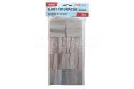 ENPRO Drevené kľúče na obkladačky, 55 x 20 x 15 - 10 mm, 33 ks