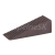 Walteco Klin do dverí, 15,5 x 50 x 19 mm, plast, hnedý