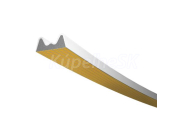Okenné a dverné tesnenia Trelleborg TLT, profil K 6 B, 9 x 4 mm, biele, 2 x 3 m