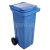 INÝ Plastový odpadkový kôš, 120 l, modrý