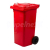 INÝ Plastový odpadkový kôš, 240 l, červený