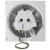 HACO Axiálny nástenný ventilátor s časovačom, 100 mm, AV DRIM T 0945