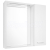 Aqualine ZOJA/KERAMIA FRESH STRIP galérka s LED osvetlením, 60x60x14cm, pravá, biela