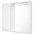 Aqualine ZOJA/KERAMIA FRESH STRIP galérka s LED osvetlením, 60x60x14cm, lava, biela