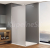 Bruckner SPITZA sprchová zástena WALK-IN, 800mm, matné sklo