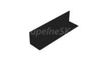 Aqualine Polička 398x95x95mm, čierna mat