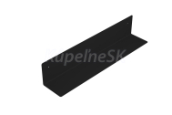Aqualine Polička 498x95x95mm, mm, čierna mat