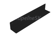 Aqualine Polička 598x95x95mm, mm, čierna mat