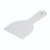 KUBALA Hladká plastová špachtľa, 100 mm, biela