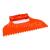 KUBALA Plastová stierka, zuby, 4 x 6 mm, oranžová