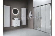Ravak Blix II NBLDP4 4-dielne posuvné sprchové dvere do niky 200x195 cm Číre/Chróm lesklý