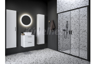 Ravak Blix II NBLDP4 4-dielne posuvné sprchové dvere do niky 200x195 cm Číre/Čierna