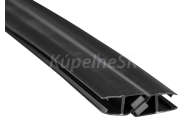 Aqualine Magneticé tesnení ploché 45°, sklo 8/8mm, čierna