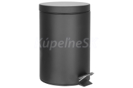 Aqualine SIMPLE LINE odpadkový kôš guľatý 12l, čierna mat
