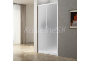 Aqualine UGGA posuvné sprchové dvere 1000mm, Brick sklo, biela