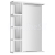 Aqualine KORIN STRIP zrkadlo s LED osvetlením a poličkami 52x70x12cm