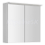 Aqualine KAWA STRIP Galérka s LED osvetlením 70x70x22cm, biela