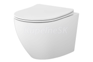 Cersanit Mito Desse Vortex WC závesné 49x36cm+sedátko Slim SoftClose EasyOf Duroplast Biel