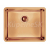 Alveus KOMBINO 50 U MONARCH COPPER vstavaný nerez drez 540x440x140mm,spodná montáž+výpusť