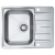 Alveus LINE 60 MAXIM FS vstavaný nerez drez 620x505x190mm,odkvap plocha,Satin+sifón Pop-up