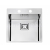 Alveus STYLUX 10 Vstavaný nerez drez 450x510x200 mm Satin+sifón