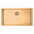 Alveus Quadrix 60 monarch Bronze F/S/U Vstavaný nerez drez 790x450x200 mm + výpusť