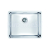 Alveus KOMBINO 50 FS vstavaný nerez drez 540x440x195 mm Brúsená Nerez