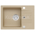 Alveus CORTINA 40 G-55 vstavaný granit drez 580x420x140 mm Béžový a sifón Pop-up