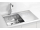 Alveus PURE 40 UP KMB Plne a plošne vstavaný nerez drez 790x525x205 mm,vanička vľavo+sifón