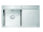 Alveus PURE 40 UP KMB Plne a plošne vstavaný nerez drez 790x525x205 mm,vanička vľavo+sifón