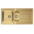 Alveus LINE 10 Monarch GOLD F Vstavaný nerez drez 980x500x160 mm s odkvapávajúcou plochou