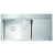 Alveus PURE 60 UP KMB Plne a plošne vstavaný nerez drez 980x525x205mm,2vaničky vľavo+sifón