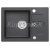 Alveus CORTINA 10 G-91 vstavaný granit drez 580x420x140 mm,odkvap. plocha,Čiernyasifón 113