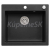 Alveus CORTINA 160 G-91 vstavaný granit drez570x500x160 mm,Čiernyasifón Pop-up 1133447
