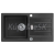 Alveus VICTORIA 30 G-91 vstavaný granit drez 770x430x160 mm,Čiernyasifón Pop-up 1133455
